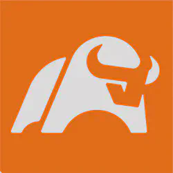The moomoo app logo is a stylish bull